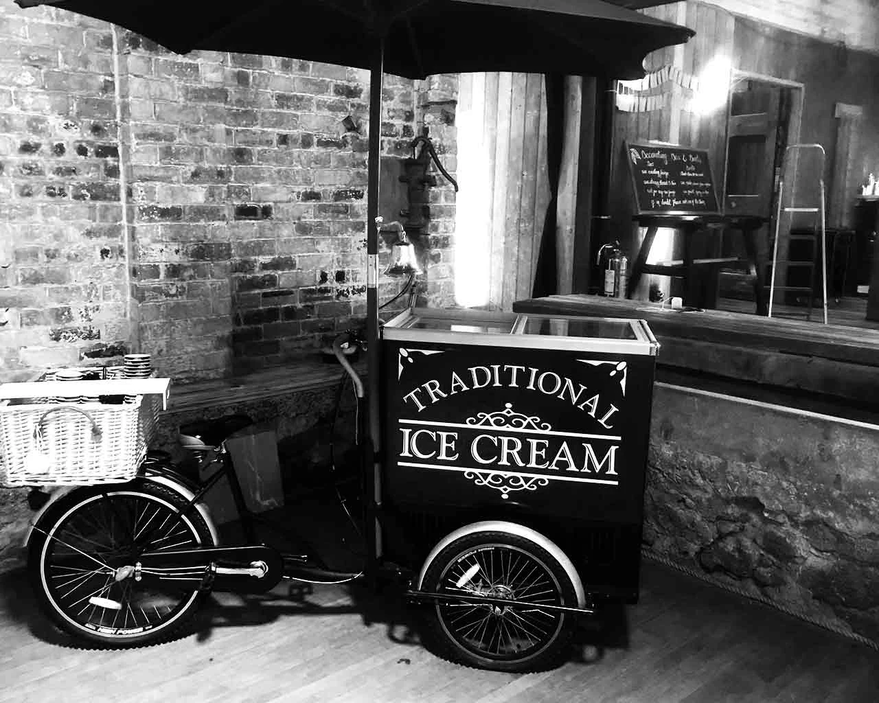 Ice cream cart for events