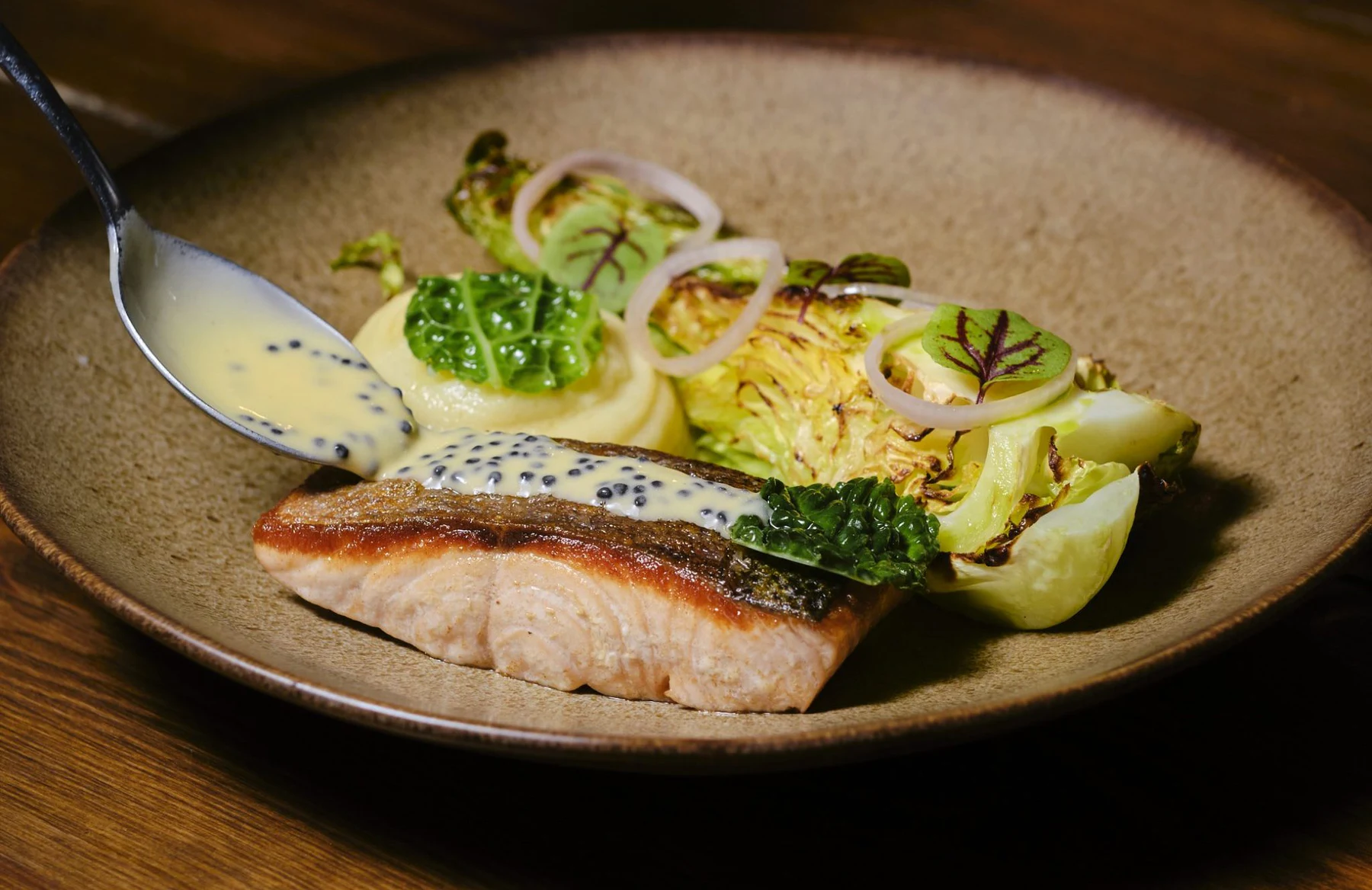 Seasonal wedding dish by Seasons