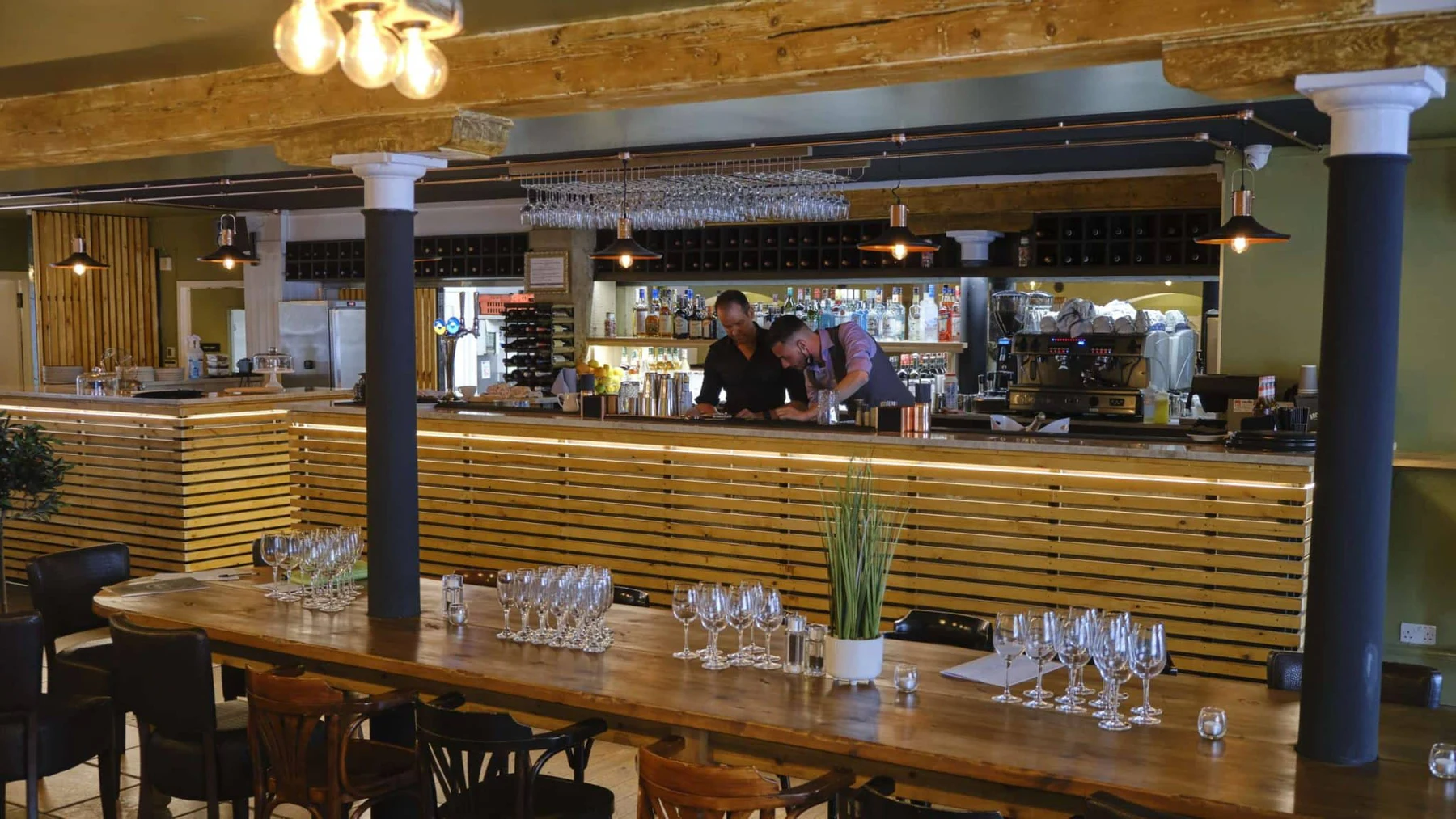 Season Quayside venue dining setup